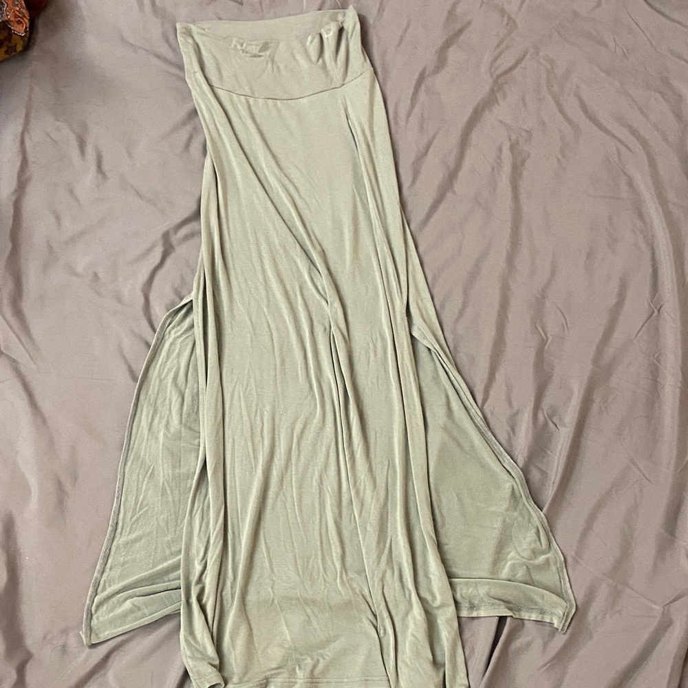Mint green Maxi Skirt